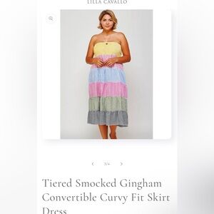 Lilla Cavallo Boutique Smocked Strapless Dress